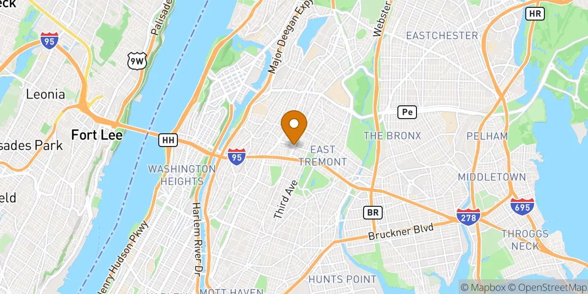 neighborhood map neighborhood map in Bronx, NY