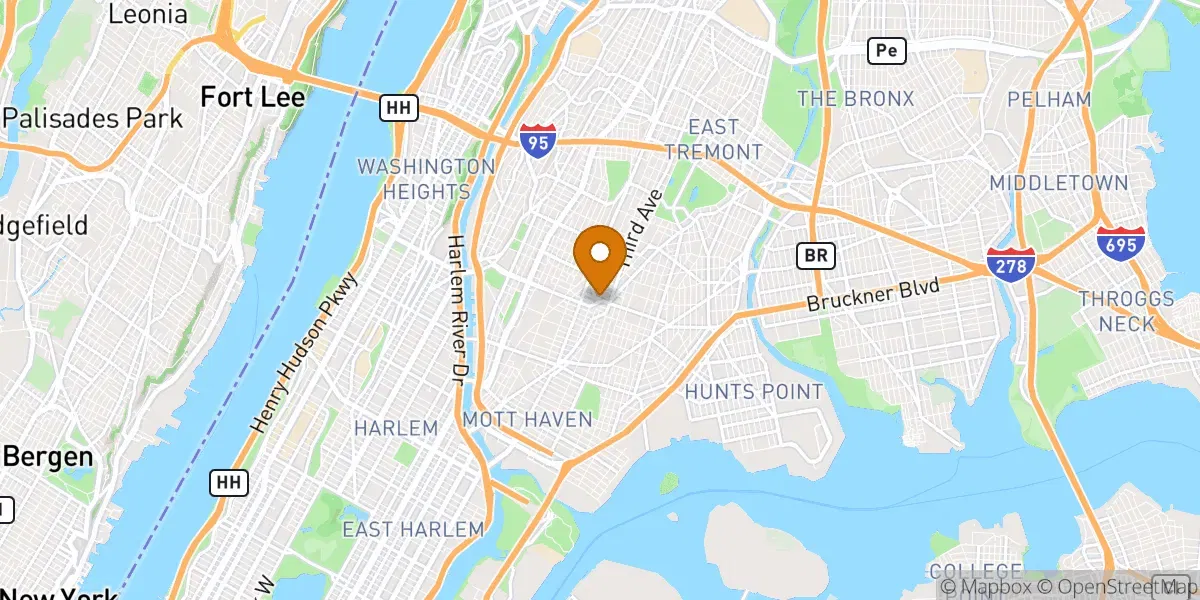 neighborhood map neighborhood map in Bronx, NY